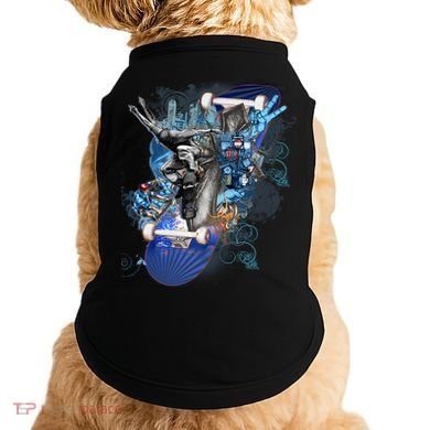 Skateboard Collage Doggie Tank