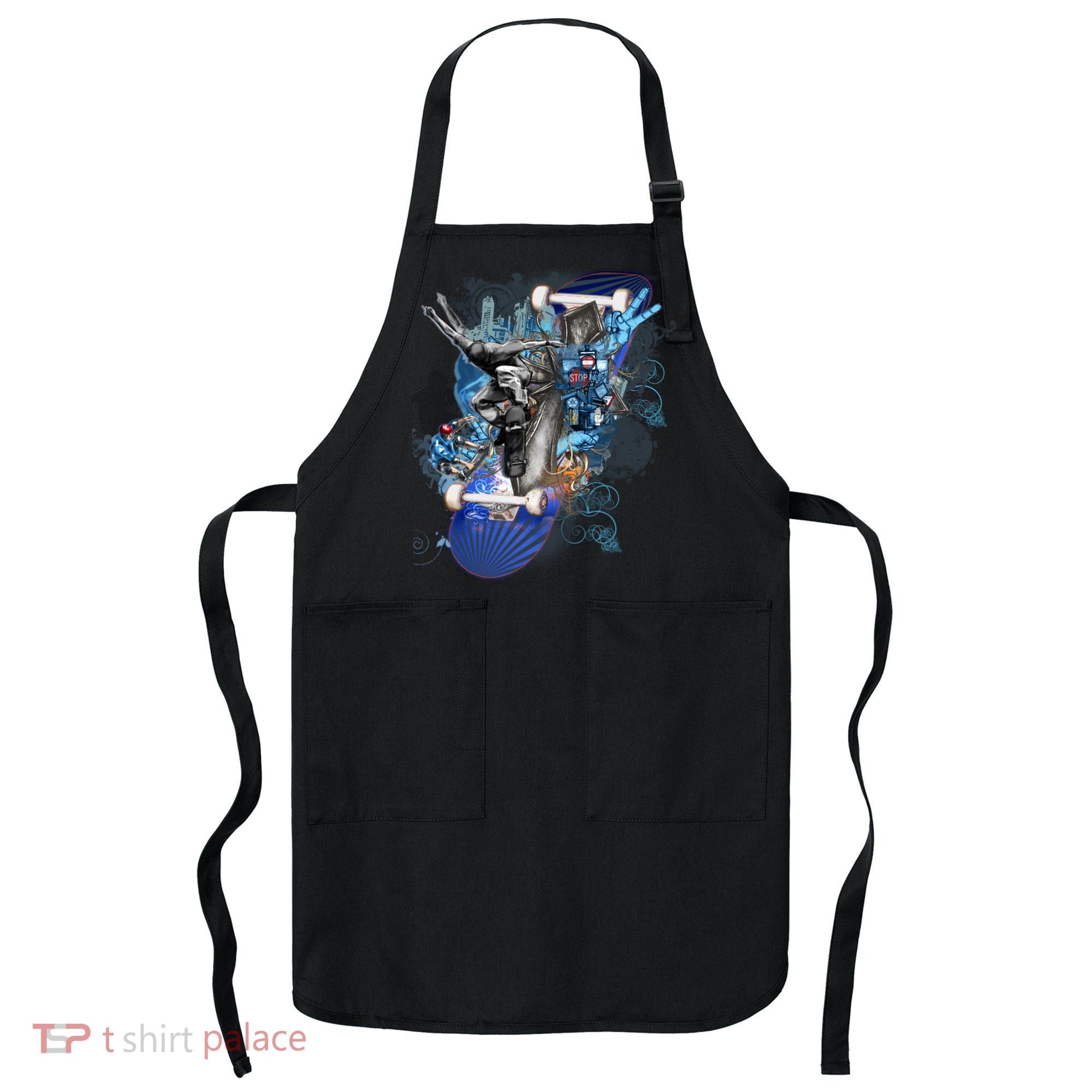 Skateboard Collage Apron
