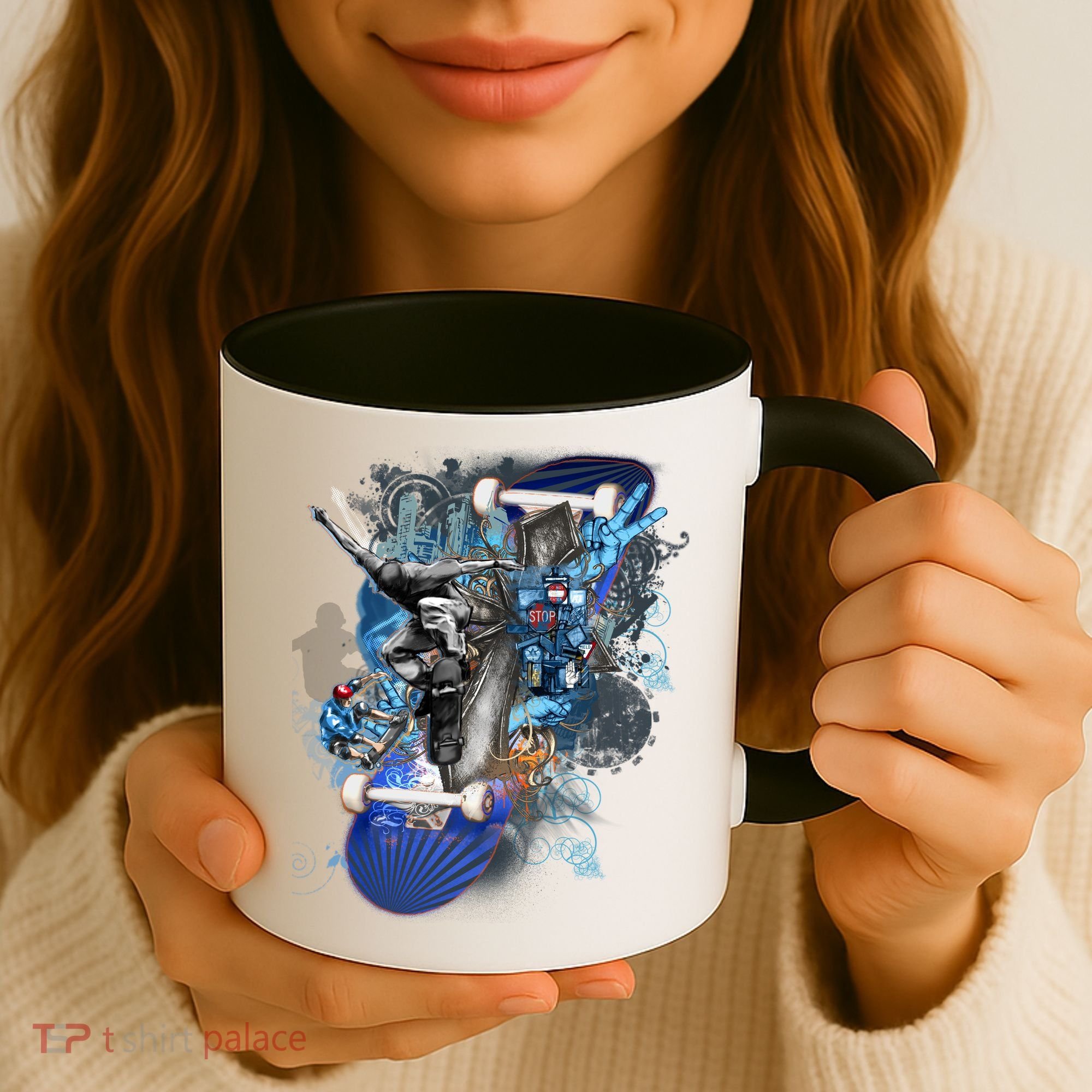 Skateboard Collage Coffee Mug