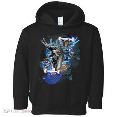 Skateboard Collage Toddler Hoodie