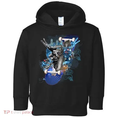 Skateboard Collage Toddler Hoodie