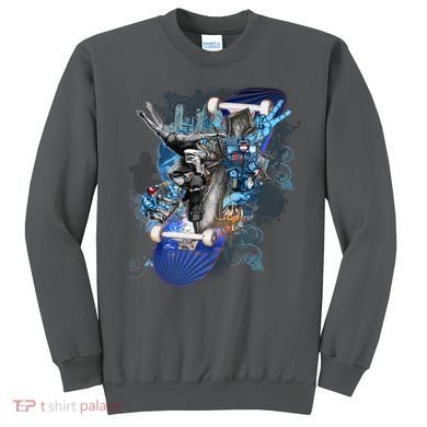 Skateboard Collage Sweatshirt