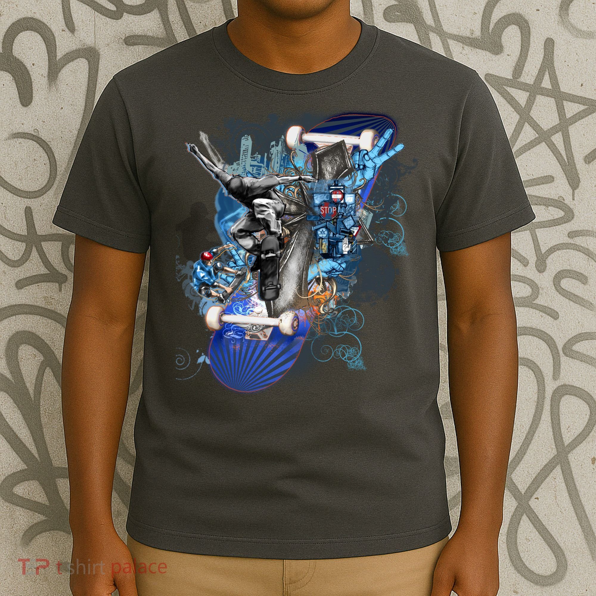 Skateboard Collage T-Shirt