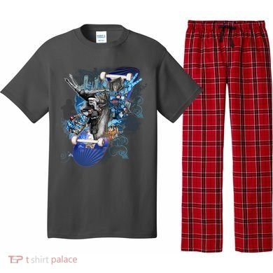 Skateboard Collage Pajama Set