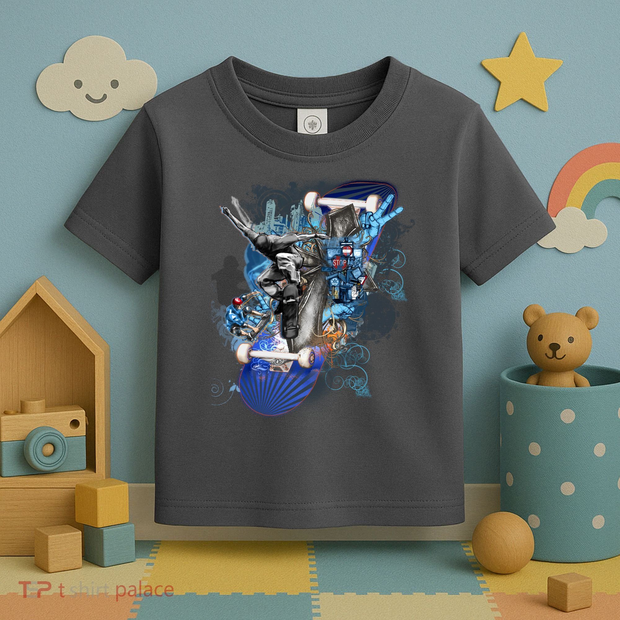 Skateboard Collage Toddler T-Shirt