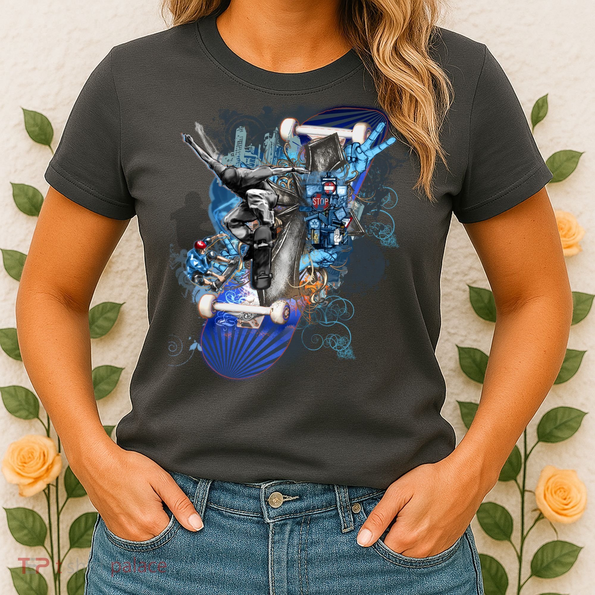 Skateboard Collage Women's T-Shirt