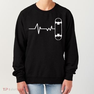 Skateboard Heartbeat Pulse Women's Sweatshirt