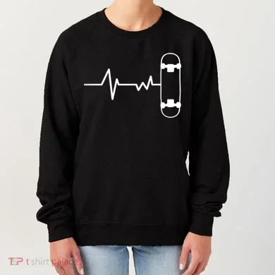 Skateboard Heartbeat Pulse Women's Sweatshirt