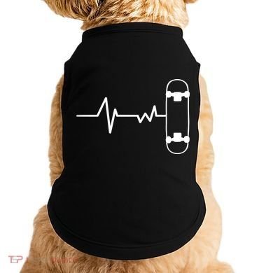 Skateboard Heartbeat Pulse Doggie Tank