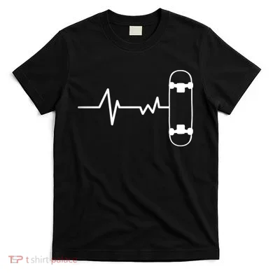 Skateboard Heartbeat Pulse T-Shirt