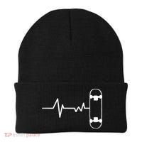 Skateboard Heartbeat Pulse Beanie thumb 0