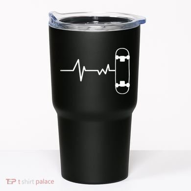 Skateboard Heartbeat Pulse Tumbler
