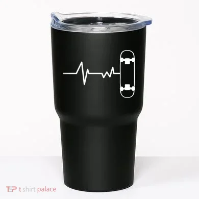 Skateboard Heartbeat Pulse Tumbler
