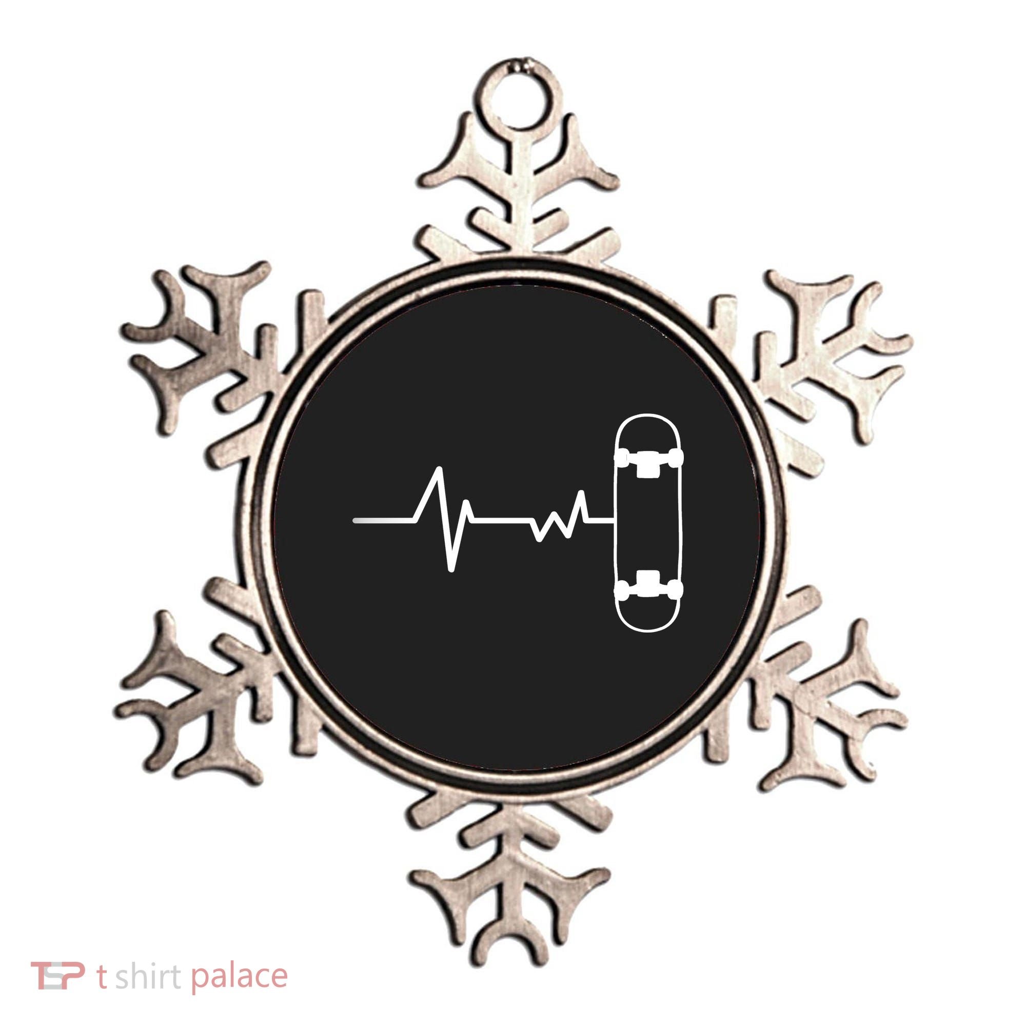 Skateboard Heartbeat Pulse Ornament