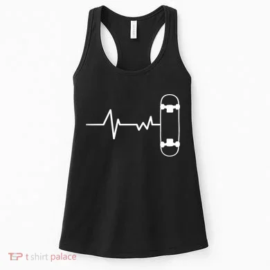 Skateboard Heartbeat Pulse Women's Tank Top