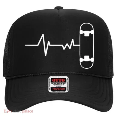 Skateboard Heartbeat Pulse Hat