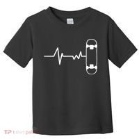 Skateboard Heartbeat Pulse Toddler T-Shirt thumb 0