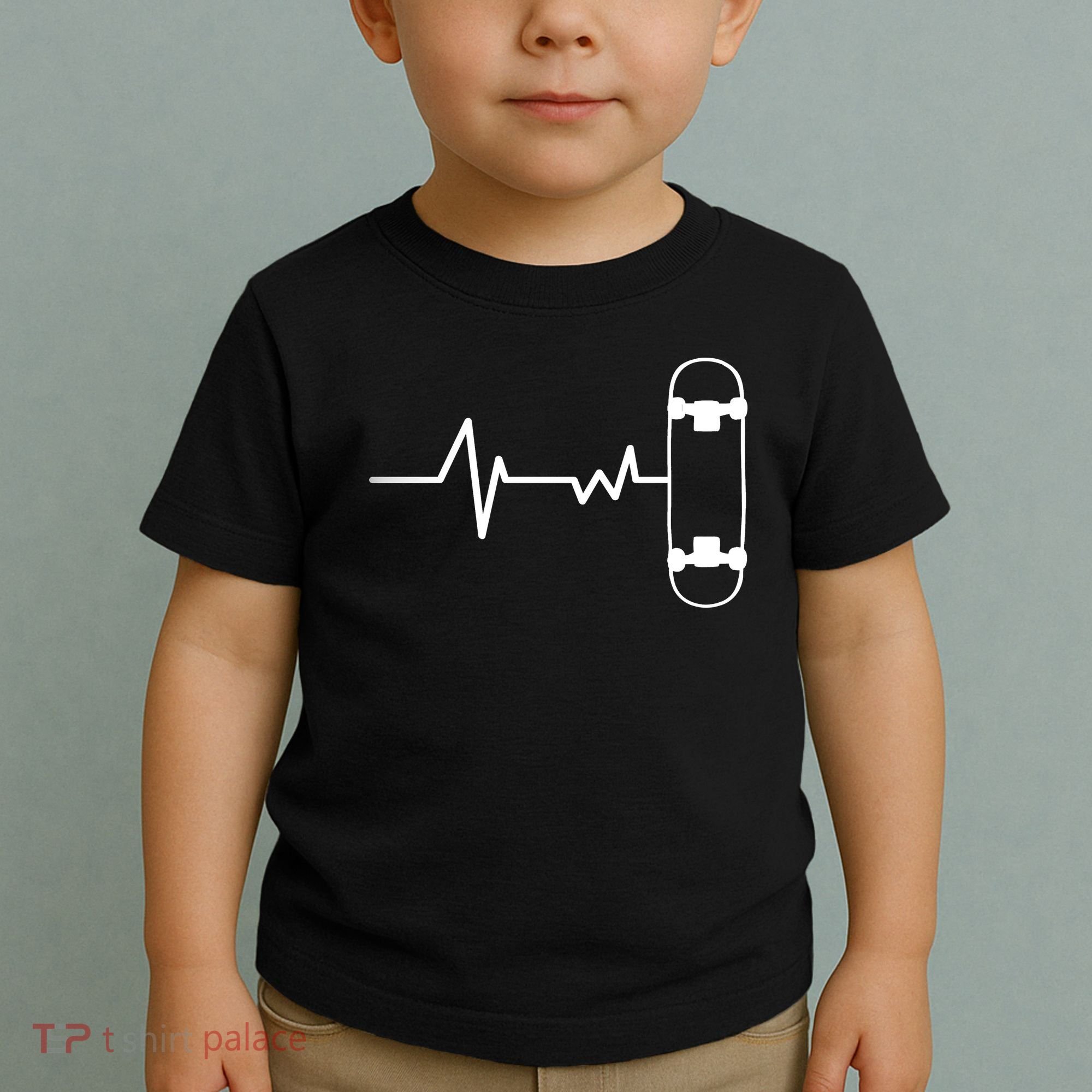 Skateboard Heartbeat Pulse Toddler T-Shirt