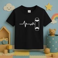 Skateboard Heartbeat Pulse Toddler T-Shirt thumb 3