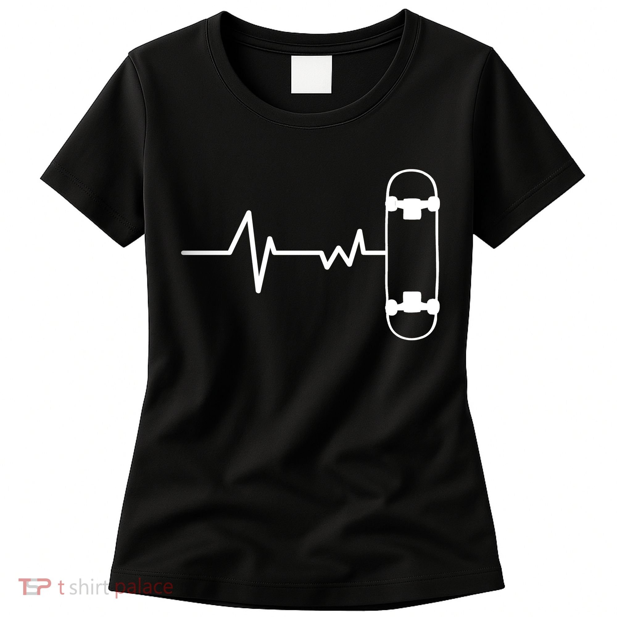 Skateboard Heartbeat Pulse Women's T-Shirt