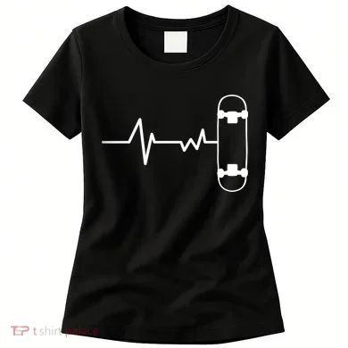 Skateboard Heartbeat Pulse Women's T-Shirt