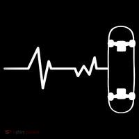 Skateboard Heartbeat Pulse Kids Sweatshirt thumb 2
