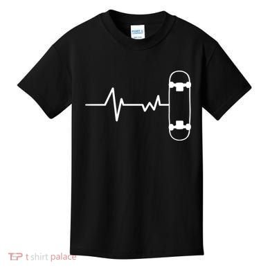 Skateboard Heartbeat Pulse Kids T-Shirt