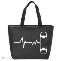 Skateboard Heartbeat Pulse Tote Bag thumb 0