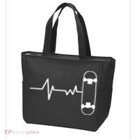 Skateboard Heartbeat Pulse Tote Bag thumb 3