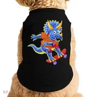 Skateboard Triceratops Doggie Tank thumb 0