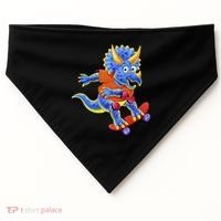 Skateboard Triceratops USA-Made Doggie Bandana thumb 0