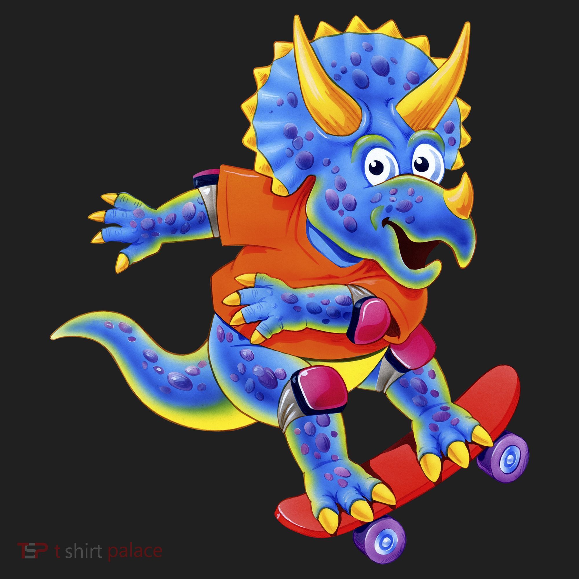 Skateboard Triceratops Beanie