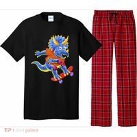 Skateboard Triceratops Pajama Set thumb 0