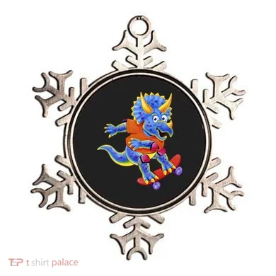 Skateboard Triceratops Ornament