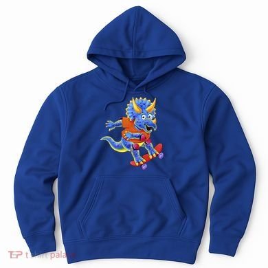 Skateboard Triceratops Hoodie