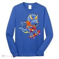 Skateboard Triceratops Long Sleeve Shirt thumb 0