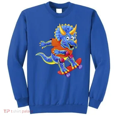 Skateboard Triceratops Sweatshirt