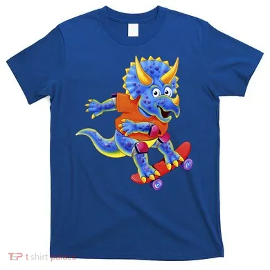 Skateboard Triceratops T-Shirt