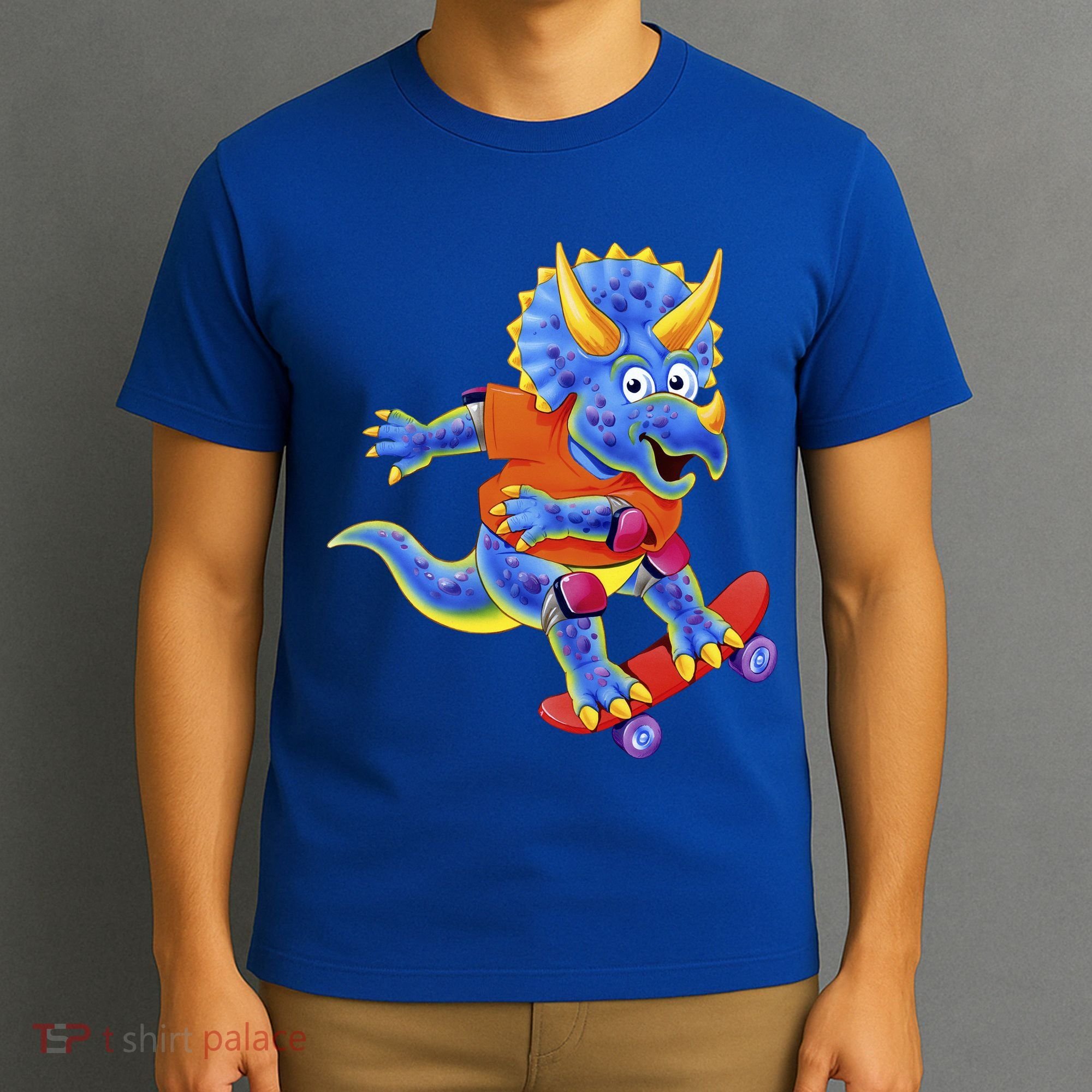 Skateboard Triceratops T-Shirt