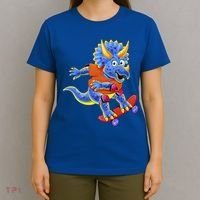 Skateboard Triceratops T-Shirt thumb 4