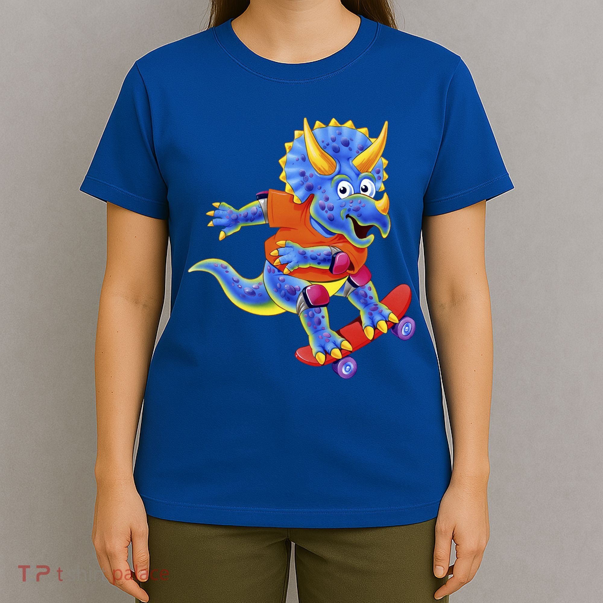 Skateboard Triceratops T-Shirt