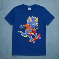 Skateboard Triceratops T-Shirt thumb 5