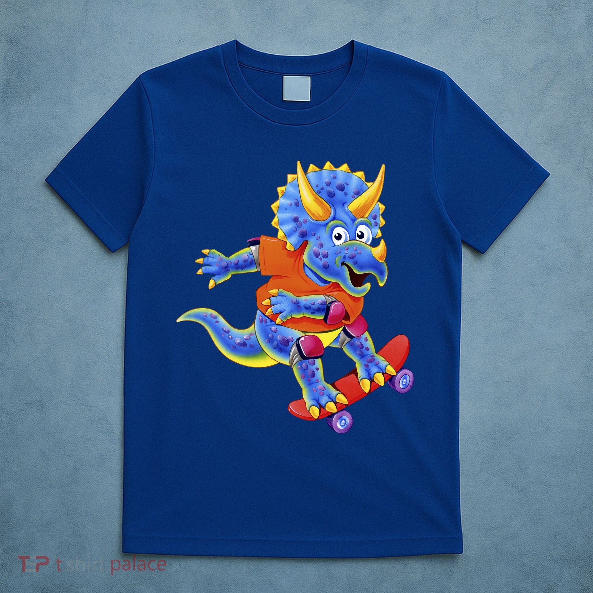 Skateboard Triceratops T-Shirt