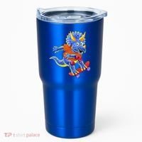 Skateboard Triceratops Tumbler thumb 0