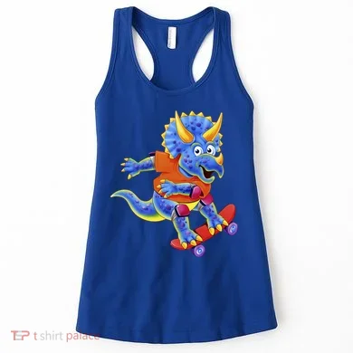 Skateboard Triceratops Women's Tank Top