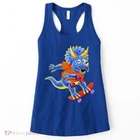 Skateboard Triceratops Women's Tank Top thumb 0