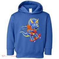 Skateboard Triceratops Toddler Hoodie thumb 0