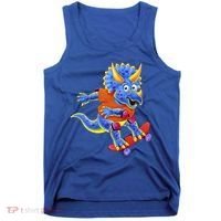 Skateboard Triceratops Tank Top thumb 0