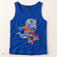 Skateboard Triceratops Tank Top thumb 2