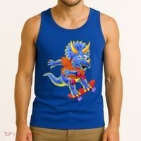 Skateboard Triceratops Tank Top thumb 3